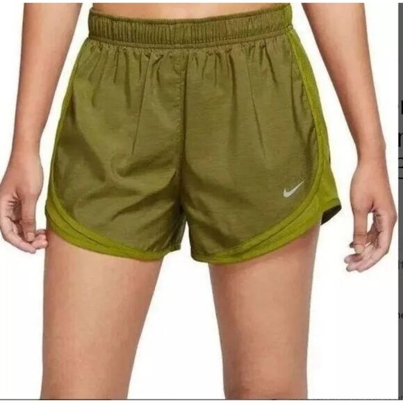 Nike Women's Tempo Brief-Lined Running‎ Shorts Size Large Green NWT Training - Picture 1 of 4